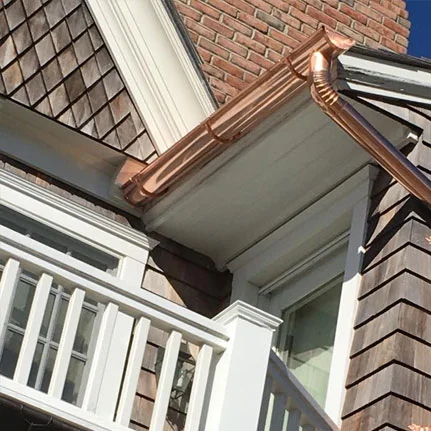 copper gutter installation Roslyn ny